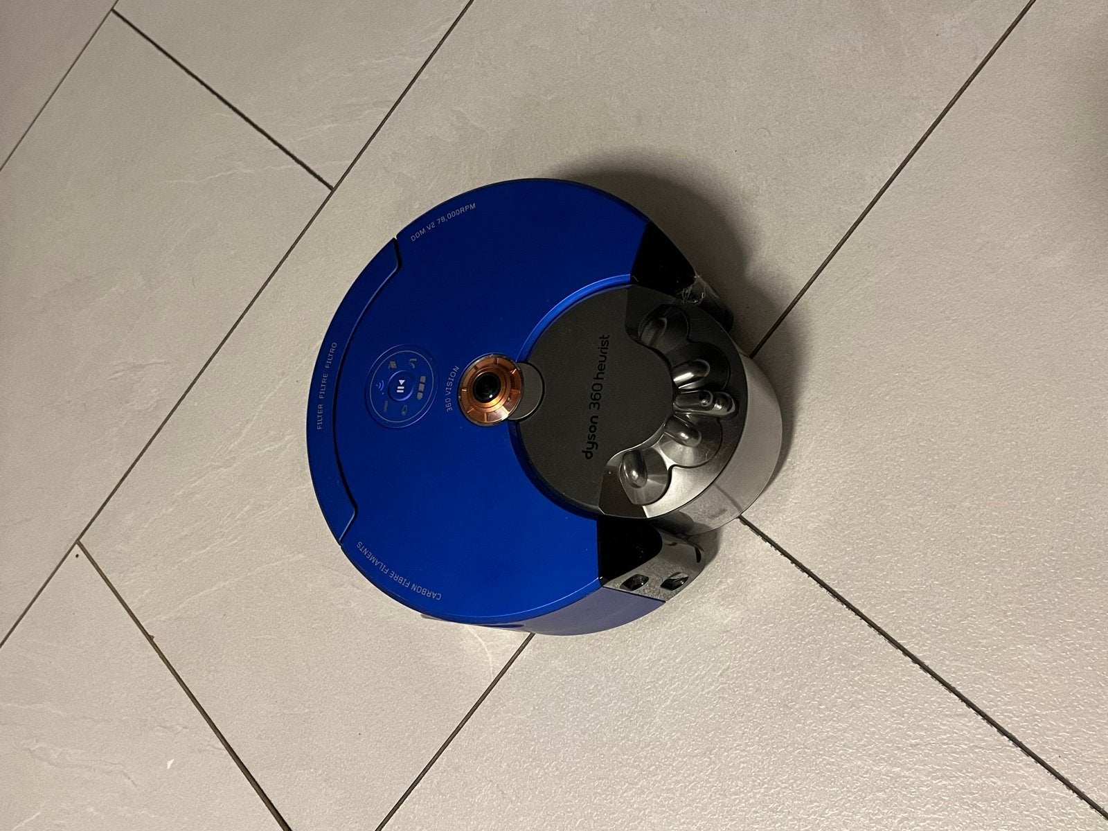 Dyson 360 Heurist robotstofzuiger - Zo goed als nieuw, Witgoed en Apparatuur, Ophalen, Zo goed als nieuw, Bedienbaar via app, Reservoir
