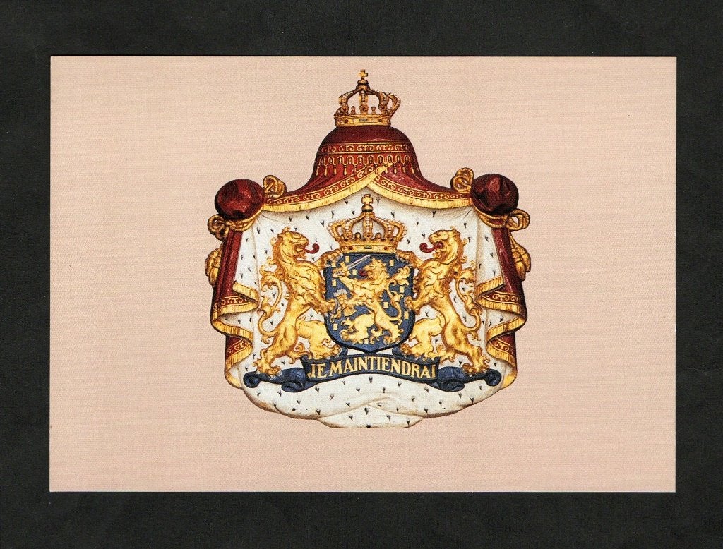 Wapenschild Hofleverancier Je Maintiendrai., Verzamelen, Ophalen of Verzenden, 1980 tot heden, Ongelopen, Politiek en Historie