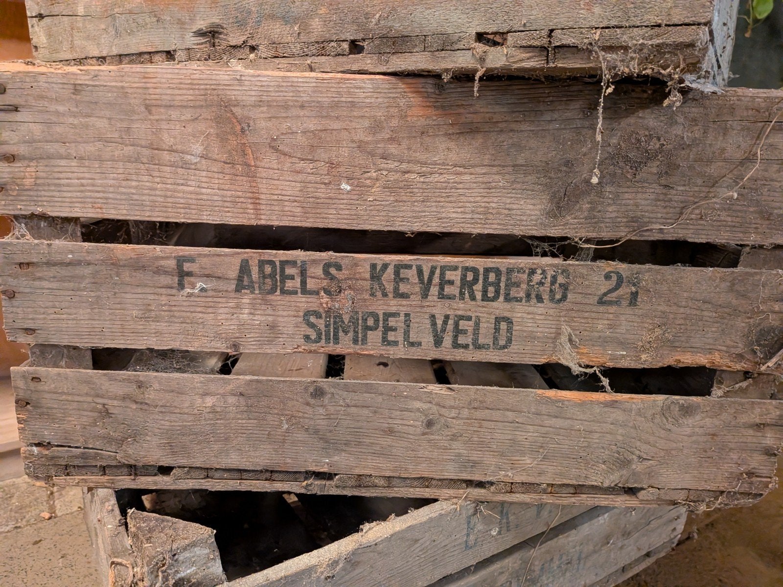 Antieke fruitkistjes, waaronder één uit Simpelveld, Antiek en Kunst, Ophalen