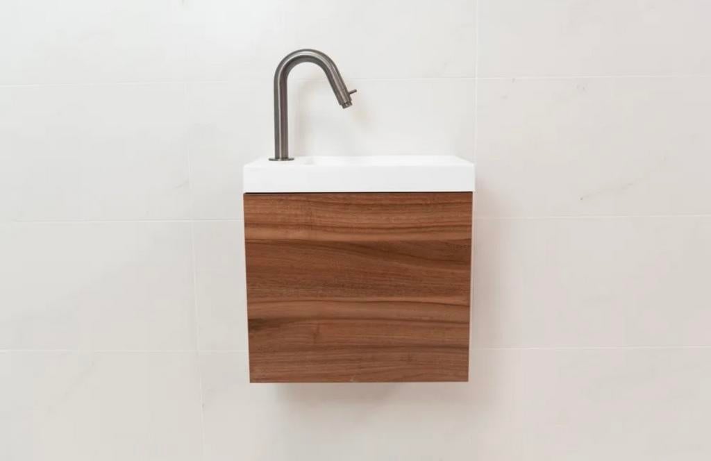 Badkamer onderkast walnut 40x21.5x36cm, Huis en Inrichting, Badkamer | Badkamermeubels, Ophalen, Minder dan 50 cm, Nieuw, Minder dan 25 cm