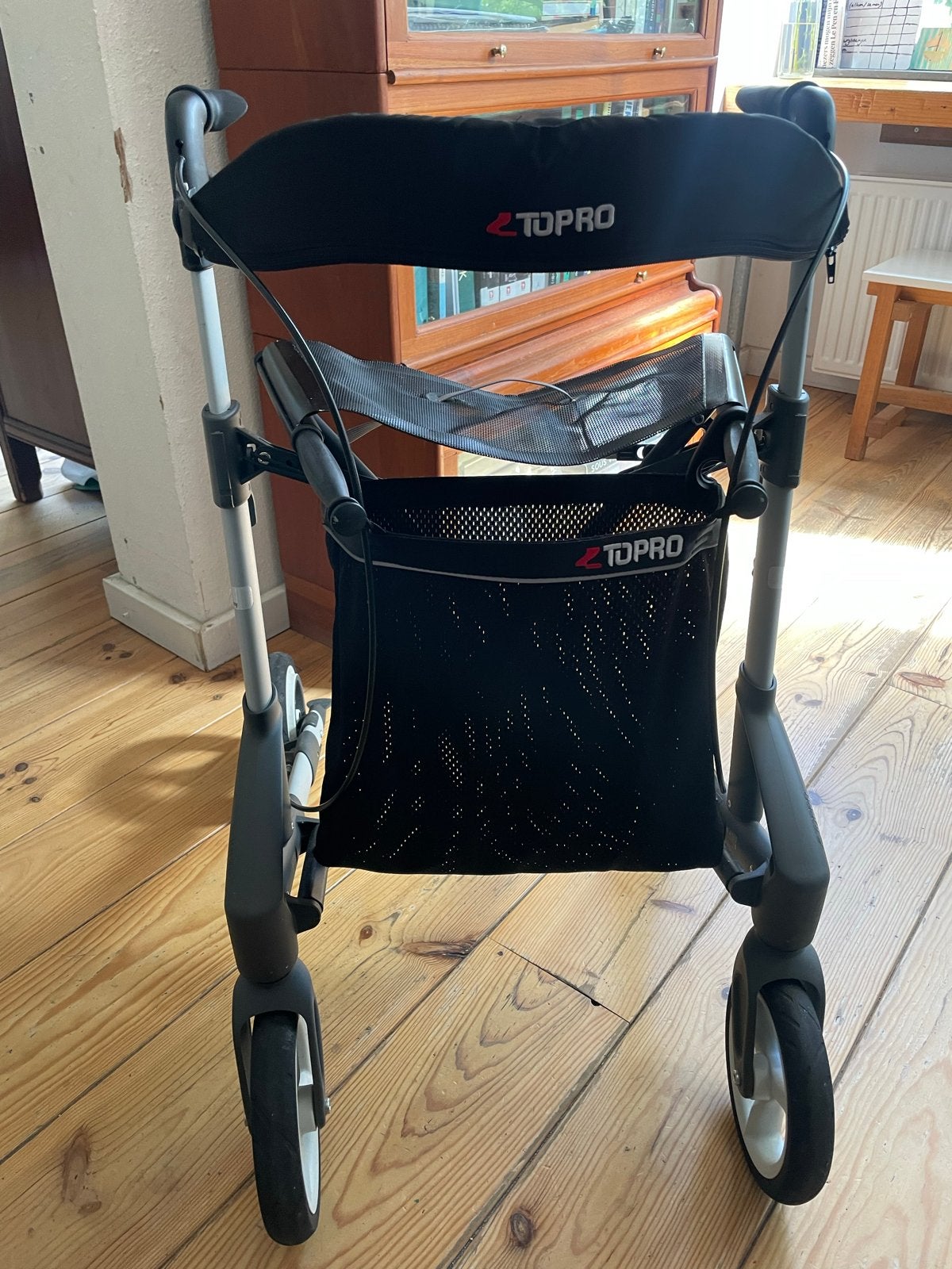 Soepelrijdende rollator Topro Troja Original plus, maat M, Ophalen