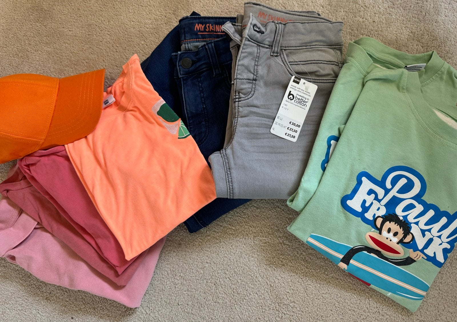 Kledingpakket jongen incl. 2 nieuwe Hema jeans 130-152, Ophalen of Verzenden, Gebruikt, Maat 140