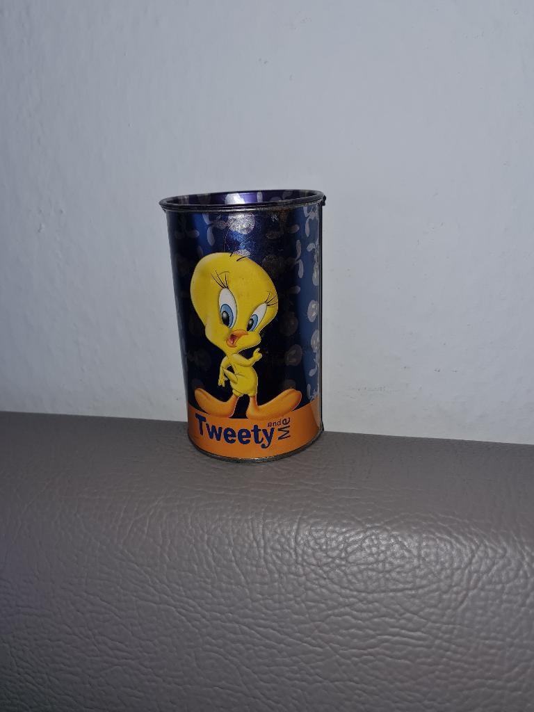 Spaarpot in blik Tweety, Verzamelen, Ophalen of Verzenden, Metaal of Blik, Overige thema's
