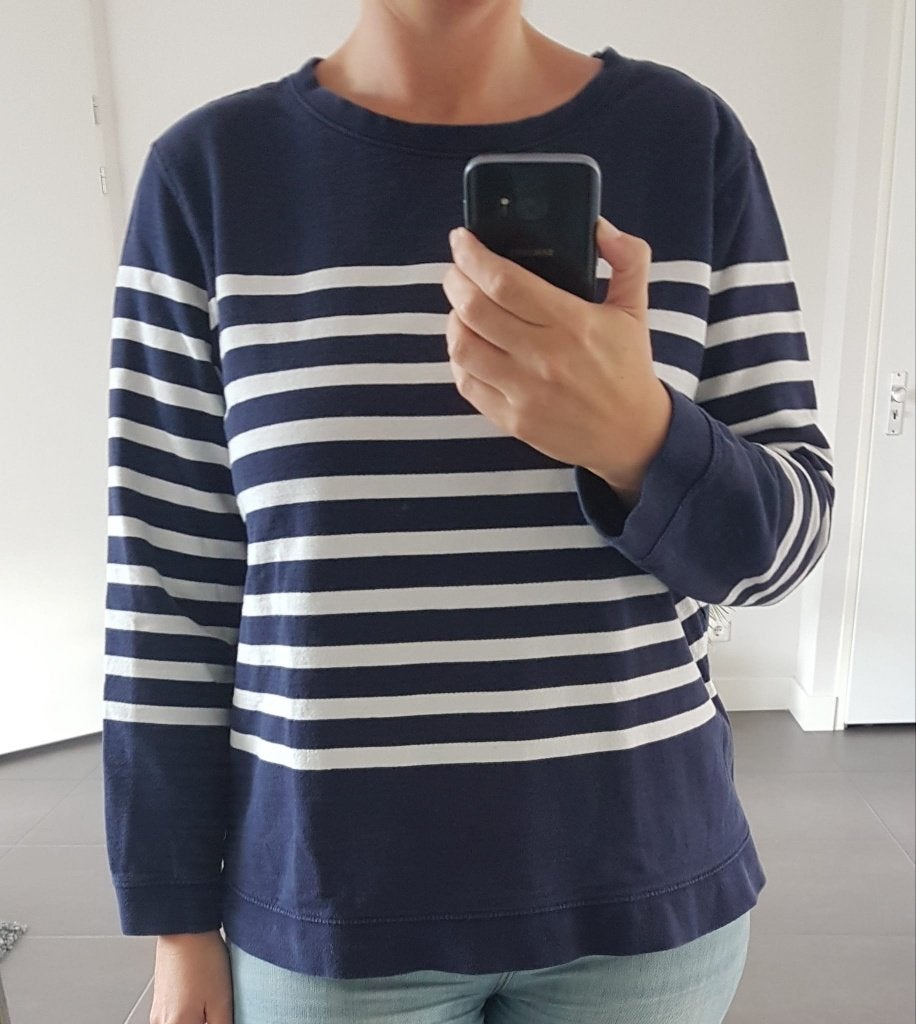 Trui Blauw Strepen WE XL Sailor Sweat 100% Katoen Nieuw, WE, Maat 46/48 (XL) of groter, Nieuw, Verzenden