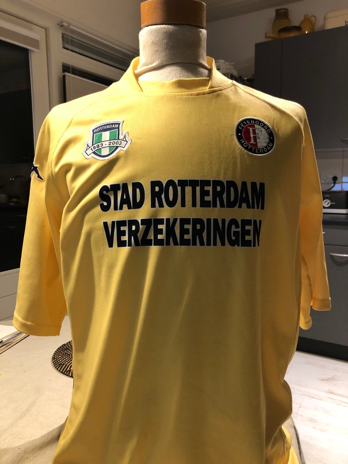 Feyenoord Thuisshirt 2002-2003 Maat XL Geel, Verzamelen, Ophalen of Verzenden, Zo goed als nieuw, Feyenoord, Shirt