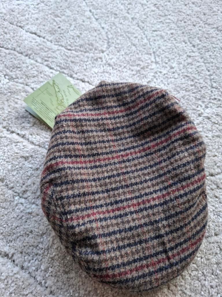 Man of Aran wollen pet flat cap geruit bruin nieuw, Kleding | Heren, Ophalen of Verzenden, Nieuw, Man of Aran, Pet
