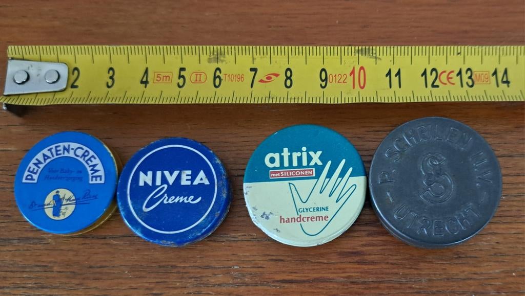 4 x medische blikjes, Verzamelen, Ophalen of Verzenden, Gebruikt, Overige