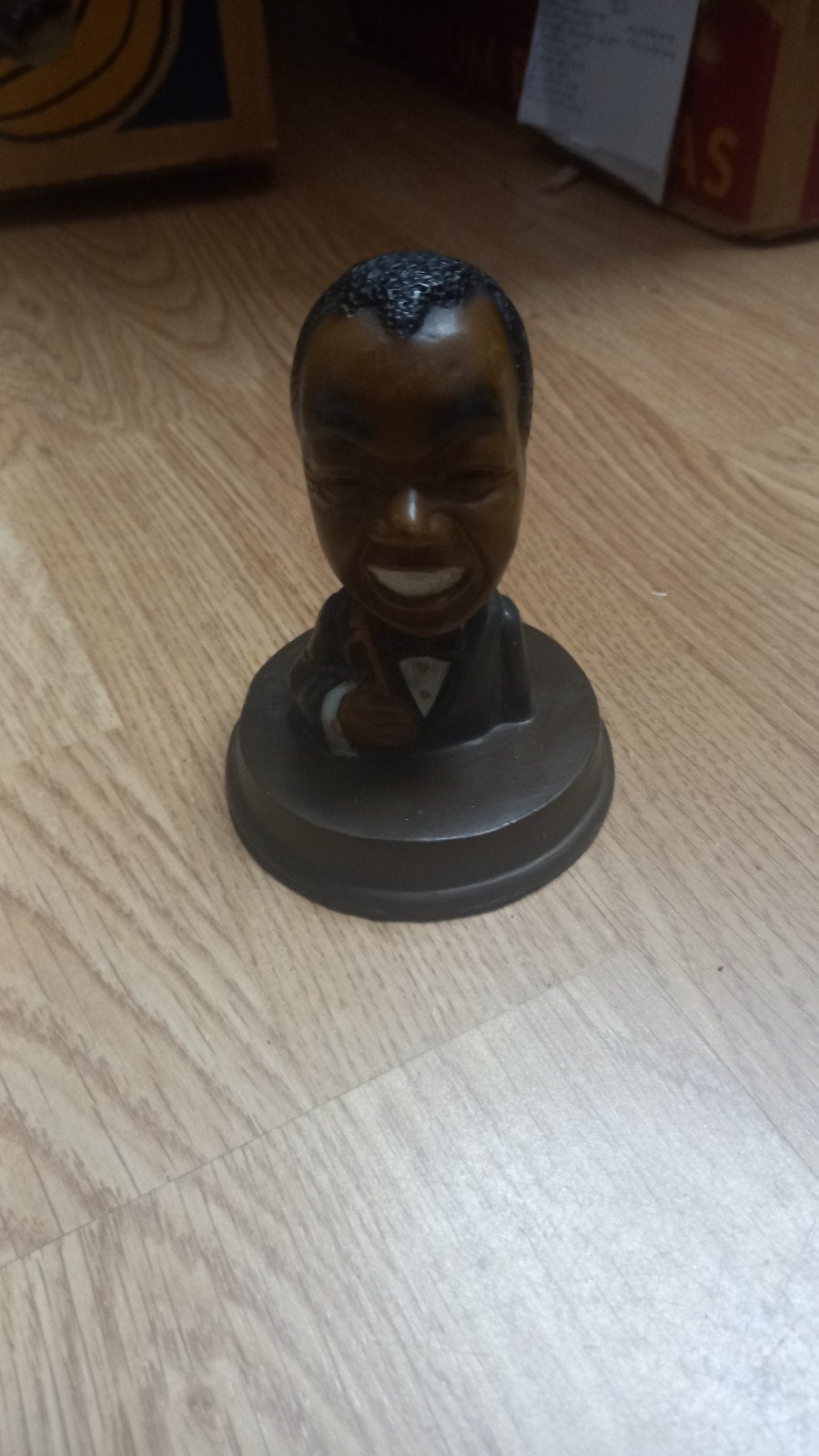 Vintage Bobblehead beeldje - 11 cm, Ophalen of Verzenden, Gebruikt, Mens