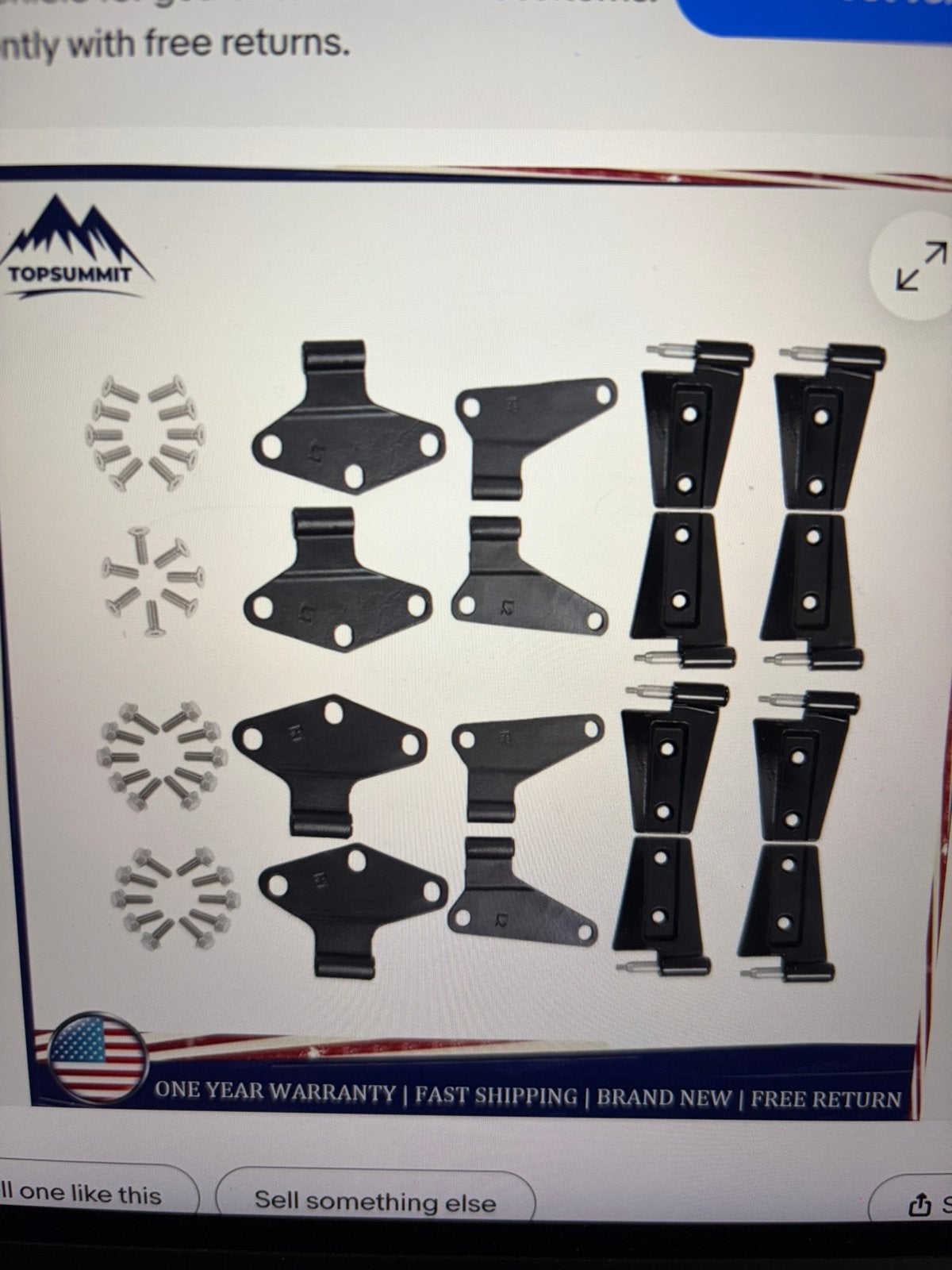 Deurscharnieren Jeep Wrangler JK 2007-2018 3 deurs, Nieuw, Ophalen, Jeep, Voor