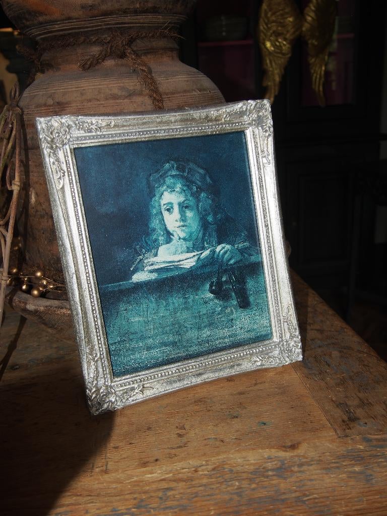 Kleine Schilderij/Rembrandt, Antiek en Kunst, Ophalen of Verzenden