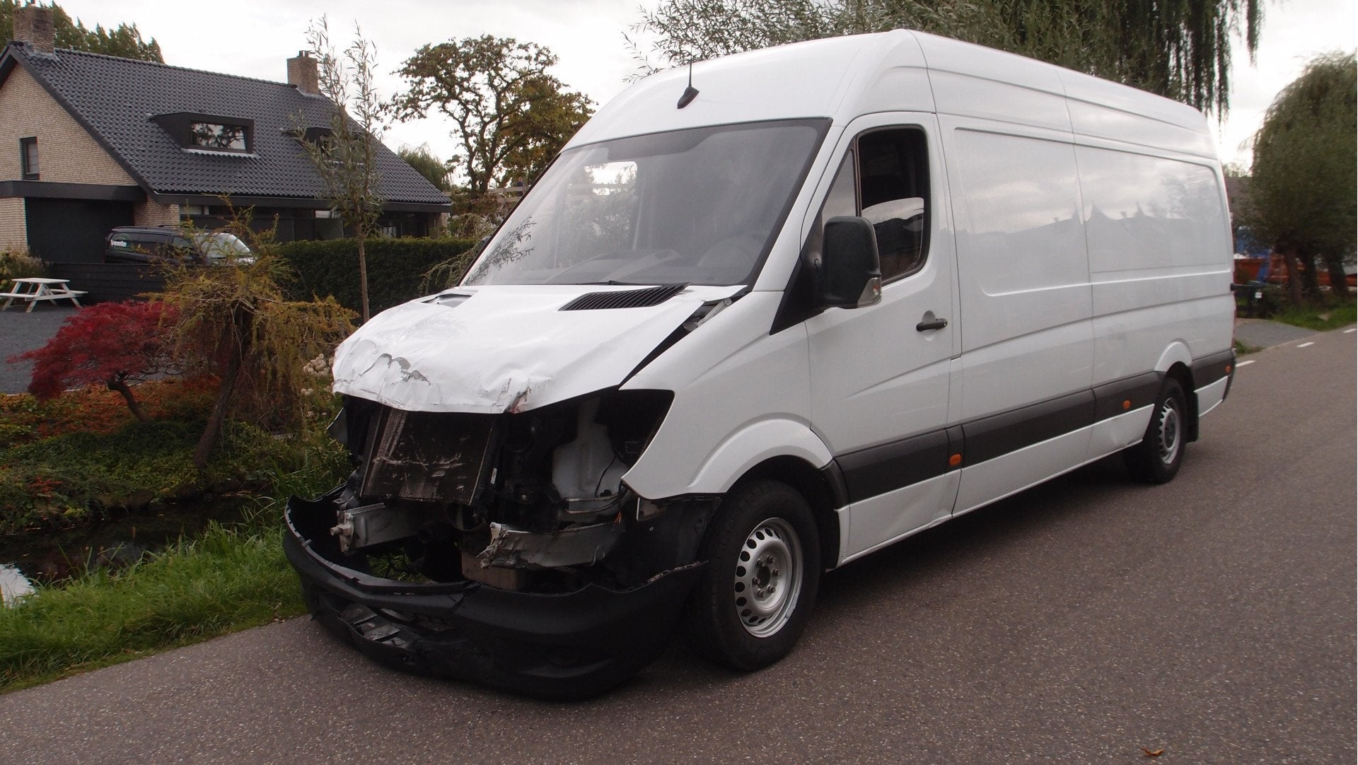 Mercedes-Benz Sprinter 314 CDI 432 EHD maxi l3h2 SCHADE 03-2, Dealer onderhouden, Gebruikt, Zwart, Wit