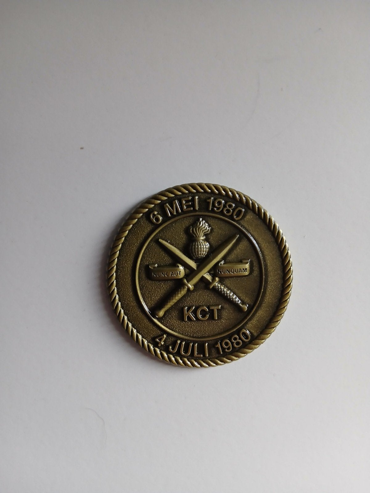 munt KCT Roosendaal, Ophalen of Verzenden, Landmacht, Nederland