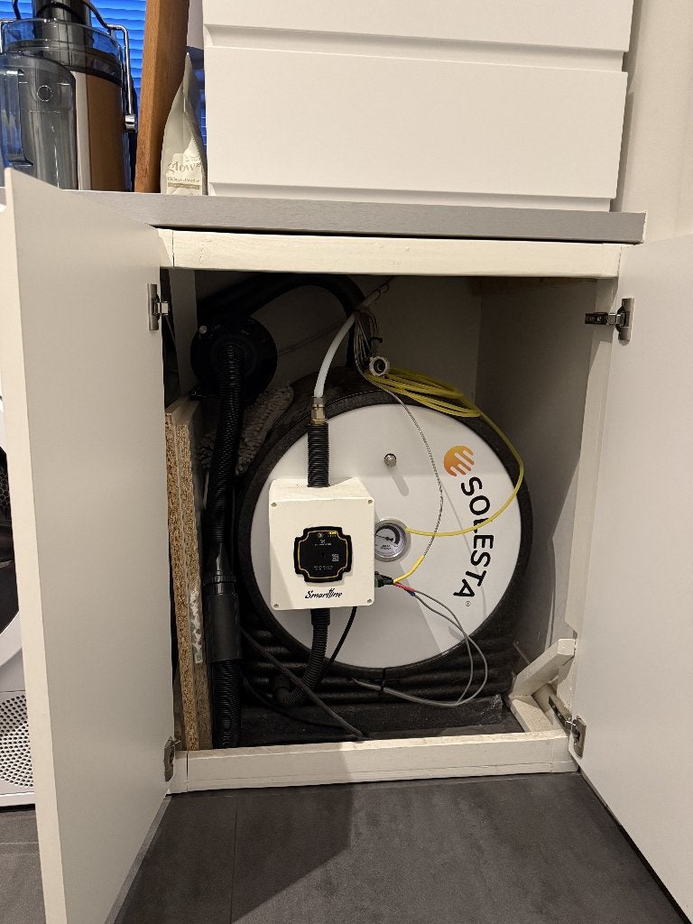 Zonneboiler Solesta met 30 heat pipes, Ophalen, Gebruikt, 20 tot 100 liter, Boiler