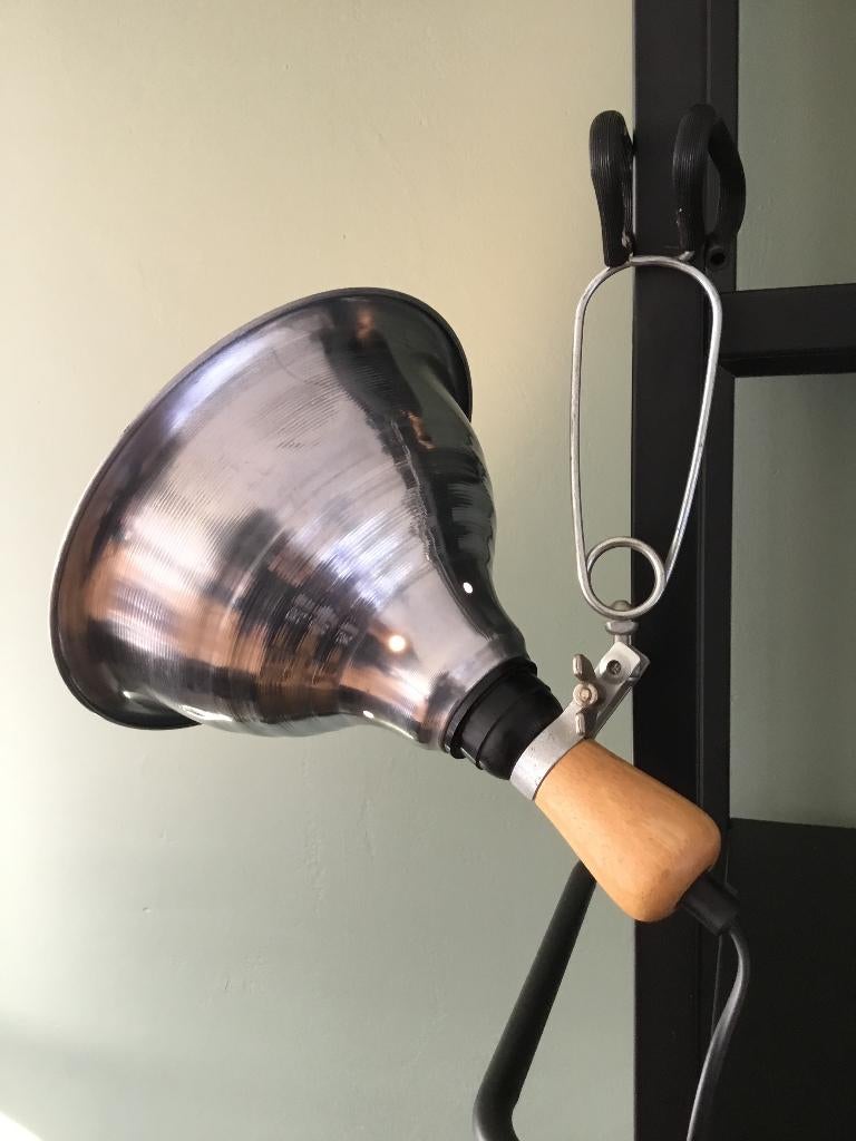 Vintage IKEA grote klemspot K9301 DARAF diameter 22 cm, Huis en Inrichting, Lampen | Spots, Ophalen of Verzenden, Gebruikt, Metaal of Aluminium