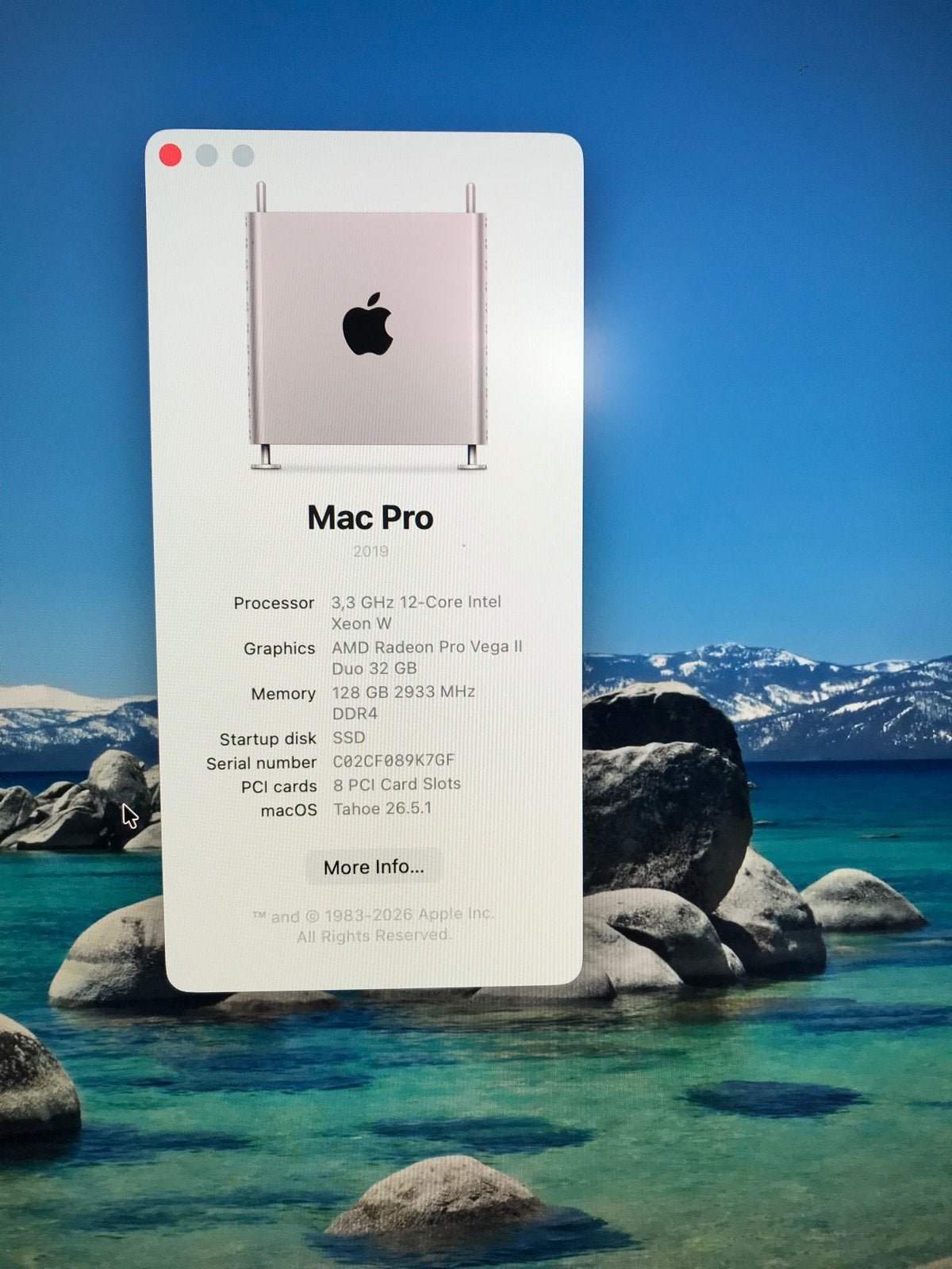 Apple Mac Pro 2019 - 12-Core Xeon W, 128GB RAM, 9TB SSD, Computers en Software, Apple Desktops, Ophalen, 64 GB of meer, SSD, Zo goed als nieuw