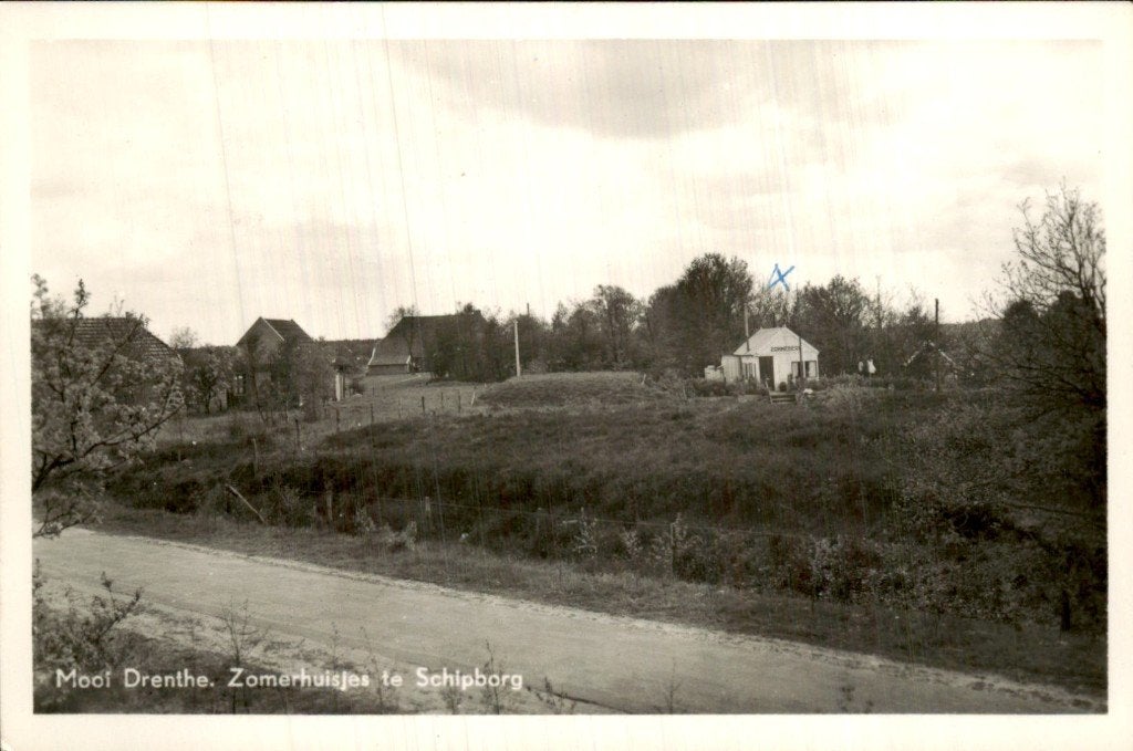 Schipborg - Zomerhuisjes - Mooi Drenthe, Ophalen of Verzenden, 1940 tot 1960, Gelopen, Drenthe