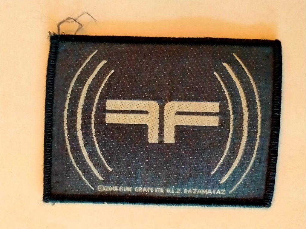 Fear Factory FF 2001 blue grape kleding patch muziek embleem, Ophalen of Verzenden, Gebruikt, Kleding
