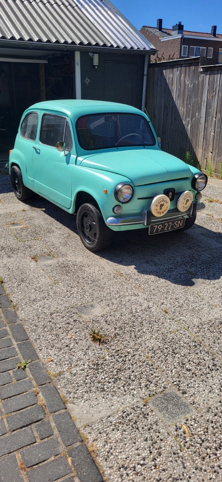 Fiat 600 0.8 E 1971 Groen, Auto's, Fiat, 4 cilinders, Origineel Nederlands, Handgeschakeld, Particulier