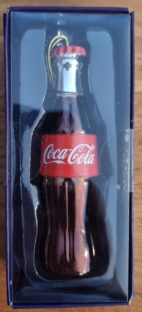 Glazen kerstornament Coca-Cola flesje - NIEUW in verpakking, Ophalen of Verzenden, Nieuw