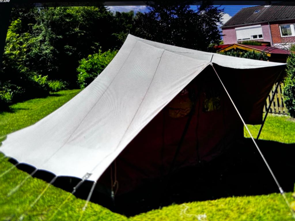 De Waard Albatros Junior tent met luifel en extra zijkant, Caravans en Kamperen, Ophalen, Gebruikt, Tot en met 4