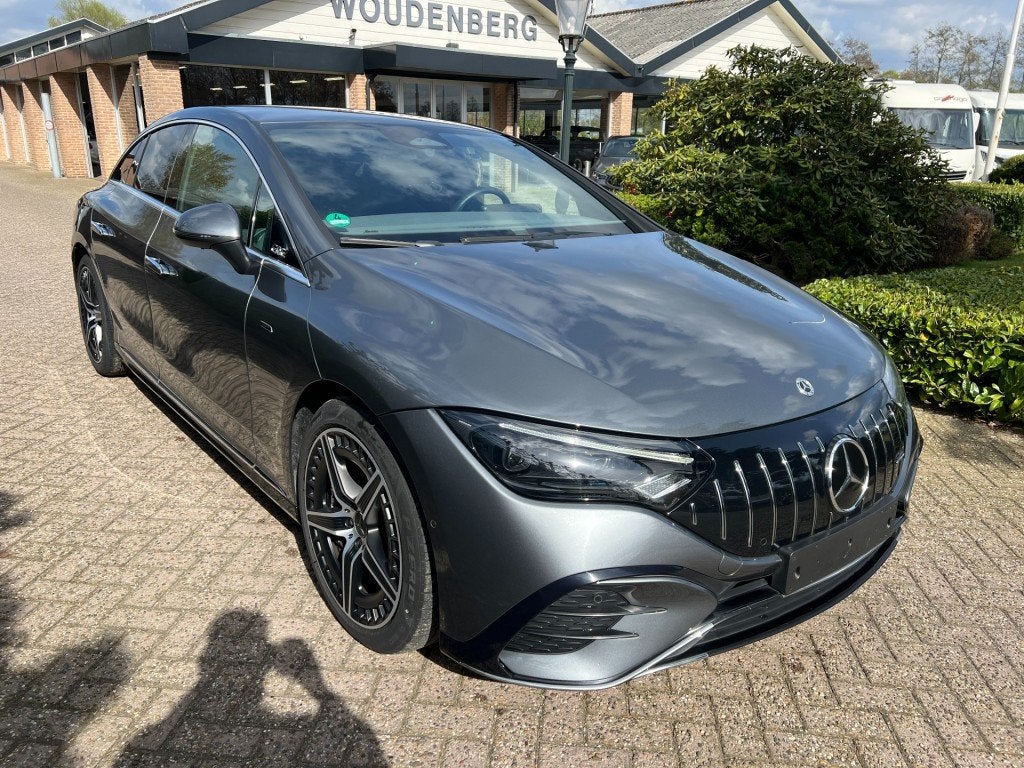Mercedes-benz EQE EQE 43 AMG 4-Matic, Airmatic, Trekhaak, Auto's, Automaat, Gebruikt, Met garantie (alle), Leder