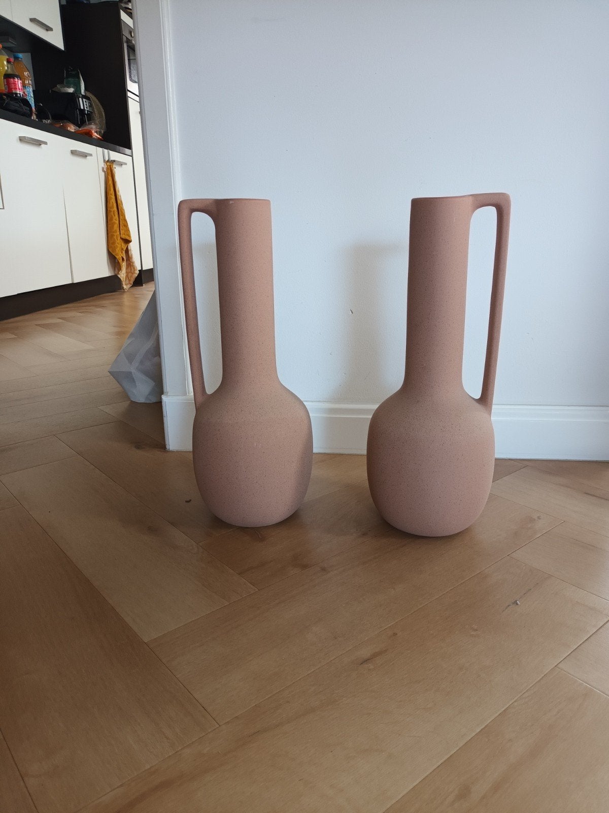 2 terra kleurige vazen, Ophalen, Zo goed als nieuw, Overige kleuren