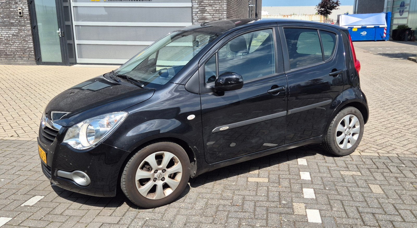 Opel Agila 1.2 16V AUT 2008 Zwart, Auto's, Opel, 40 €/maand, 4 cilinders, Zwart, Origineel Nederlands