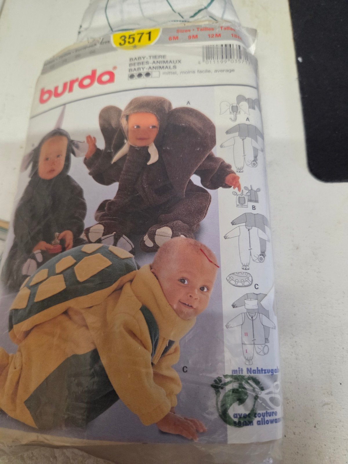 zolderopruiming-Superleuk burda naaipatroon 3571, Kind, Overige typen, Gebruikt, Burda