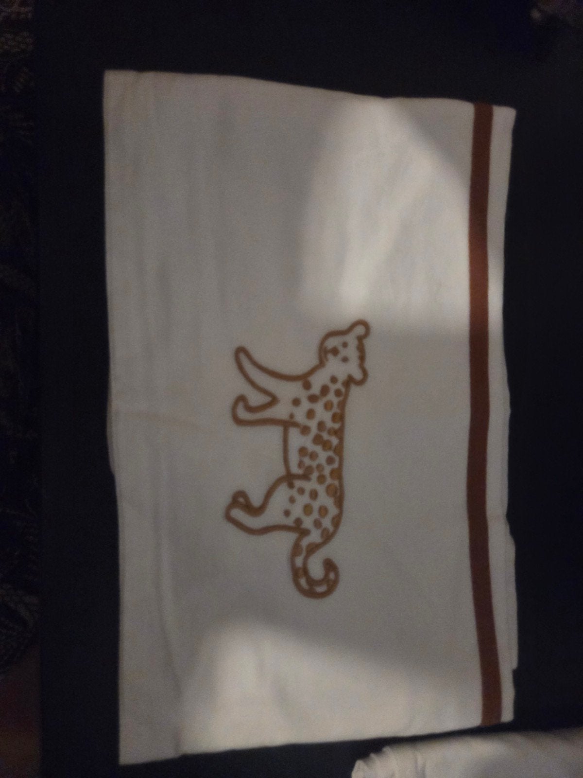 Ledikantlaken met luipaardprint, Kinderen en Baby's, Kinderkamer | Beddengoed, Ophalen, Gebruikt, Jongetje of Meisje, Wasbaar