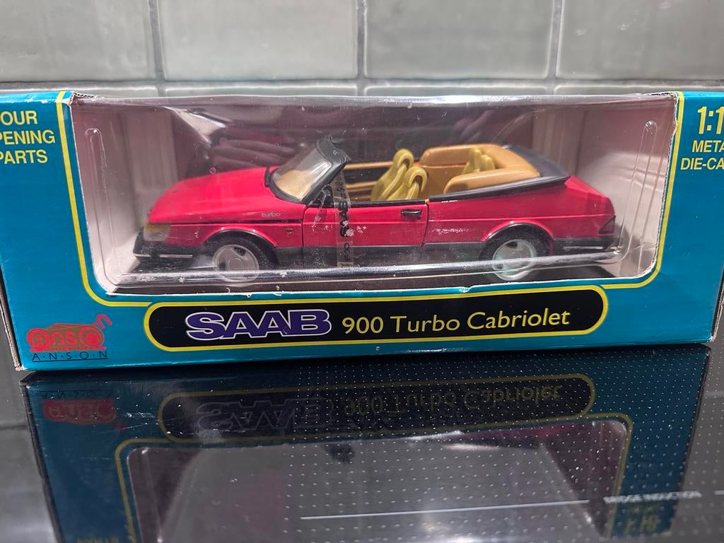 Anson Saab 900 Turbo Cabriolet 1:18 Die-cast Model, Ophalen of Verzenden, Nieuw, Auto, Anson