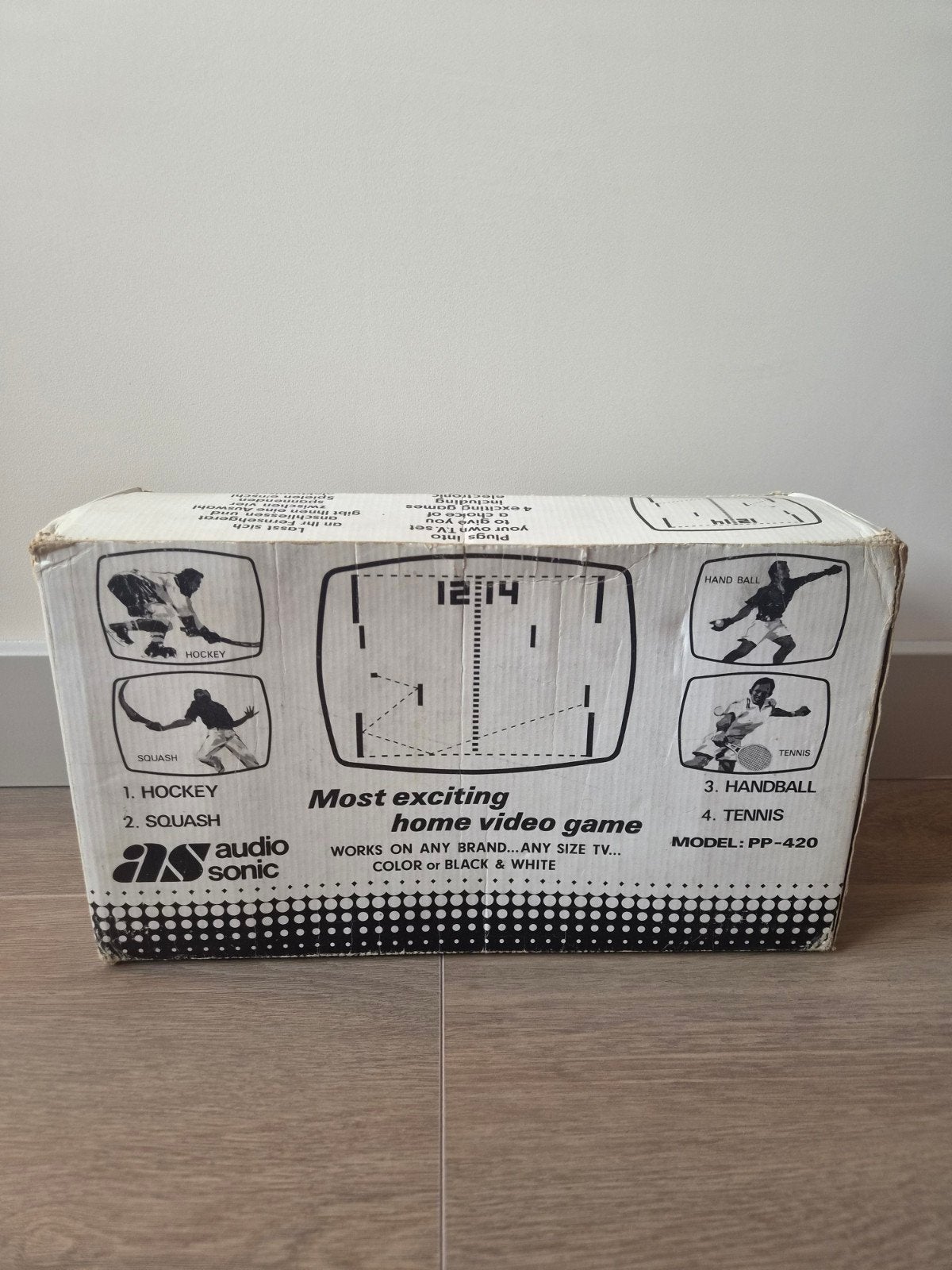 Vintage Audio Sonic PP-420 Pong Console - Compleet in doos, Spelcomputers en Games, Ophalen of Verzenden, Overige merken, Gebruikt