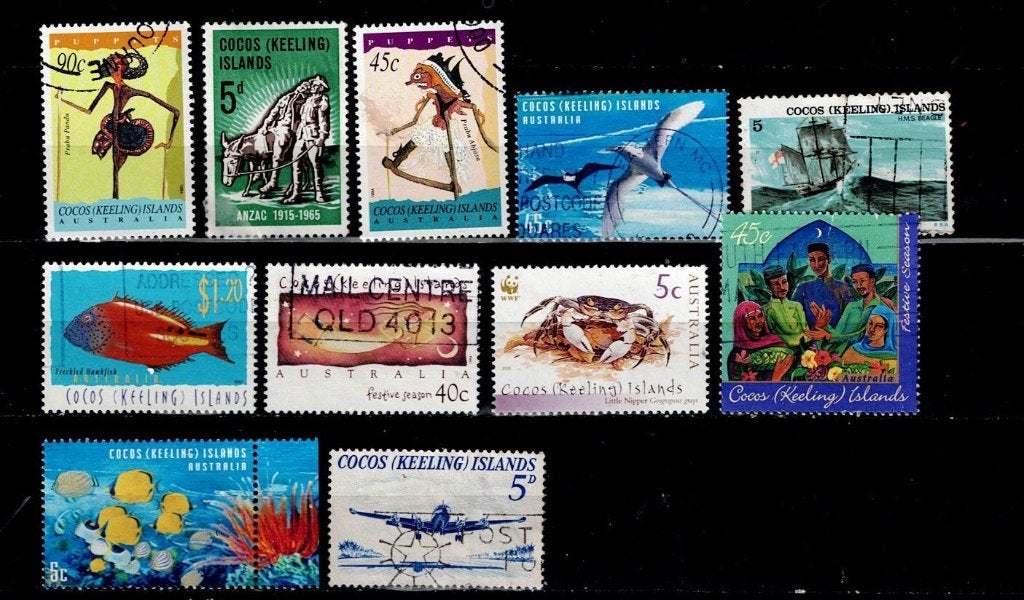 Cocos (Keeling) Islands, Verzenden, Gestempeld