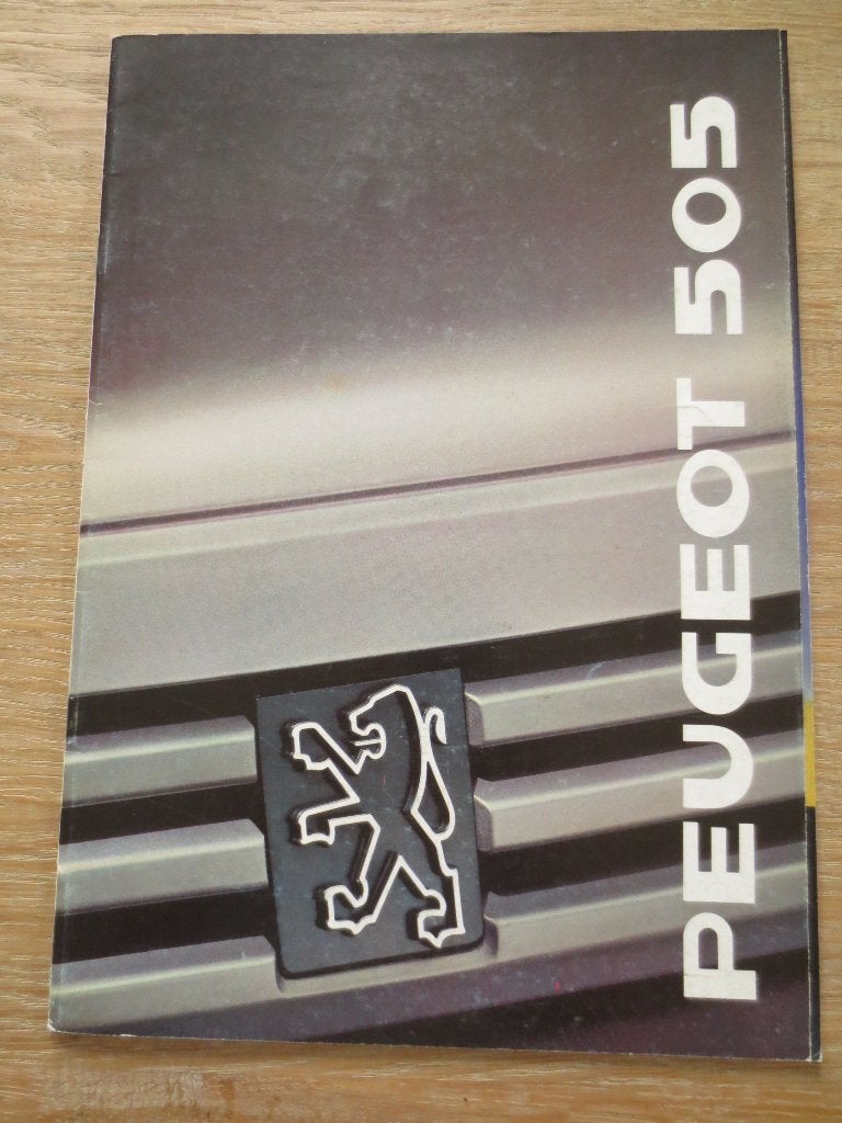 Autofolder: Peugeot 505 - Folder is nieuw uit 1989, Boeken, Ophalen of Verzenden, Nieuw, Peugeot