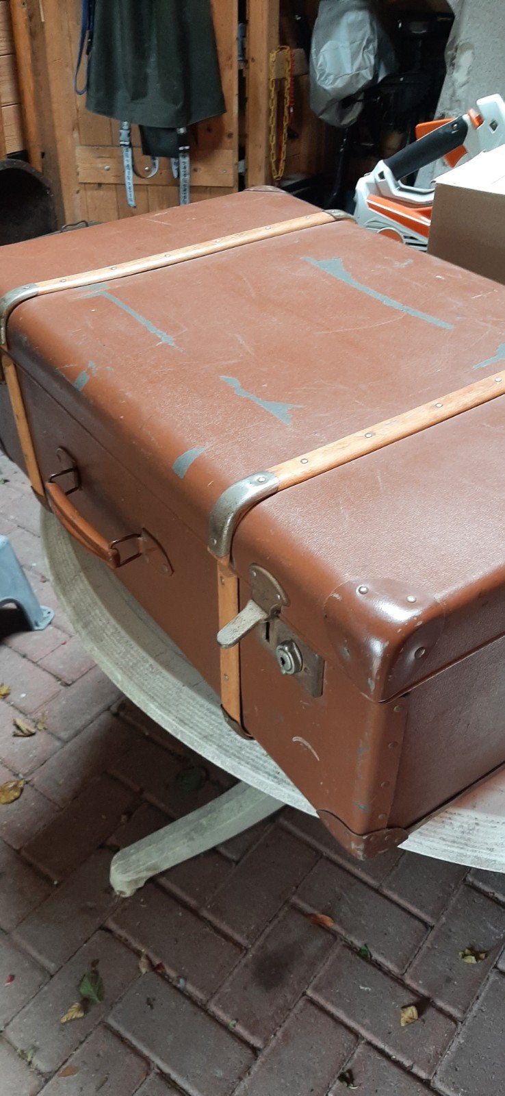 Oude koffer, Overige materialen, Gebruikt, Ophalen of Verzenden, 70 cm of meer
