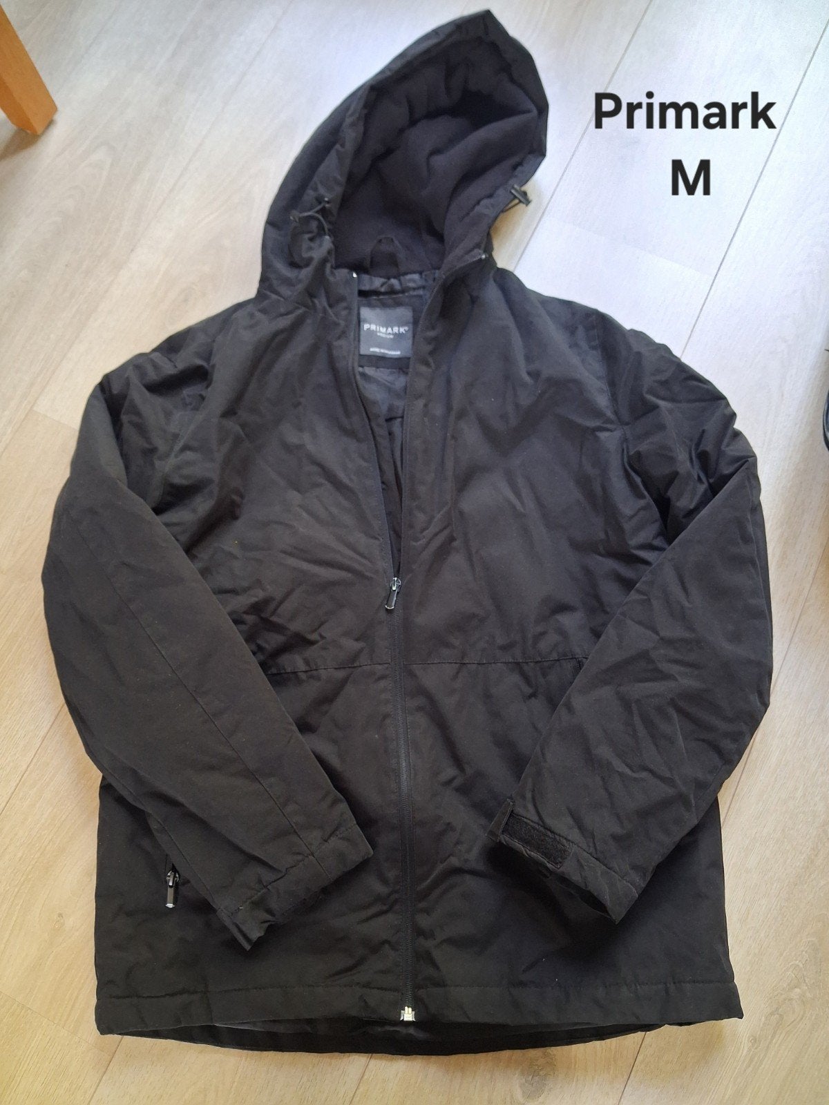 Zwarte winterjas (maat M), Kleding | Heren, Maat 52/54 (L), Verzenden, Zwart, Gedragen