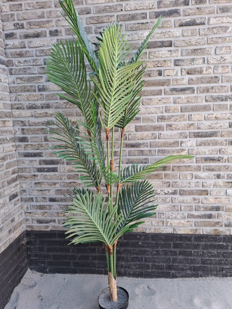 kunststof plant palm 180 cm hoog, Kunststof, Overige merken, Met pot of vaas, Ophalen