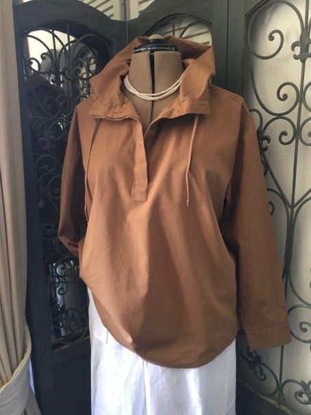SMITH&SOUL' SPORTIEVE TUNIEK/HOODIE ZACHT CAMEL MAAT L NIEUW, Bruin, Verzenden, Maat 42/44 (L), Nieuw