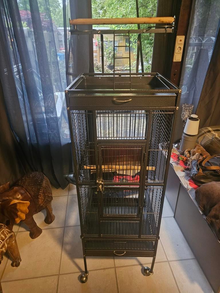 Vogel kooi / Papegaaien kooi yaheetech, Ophalen of Verzenden, Zo goed als nieuw, Metaal, Vogelkooi
