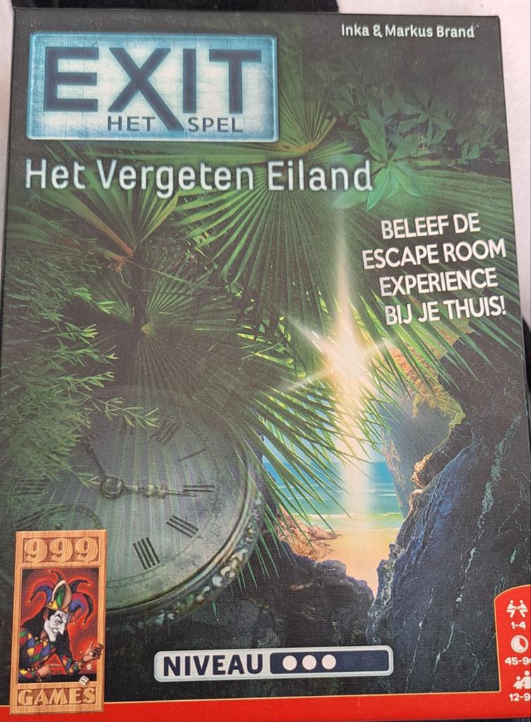 EXIT Het Spel: Het Vergeten Eiland - Escape Room, Een of twee spelers, Ophalen, Nieuw, 999 Games