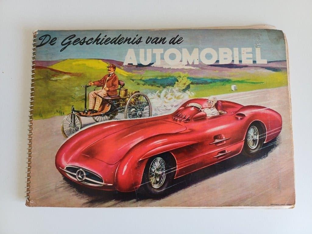 Vintage boek over de geschiedenis van de automobiel., Ophalen of Verzenden