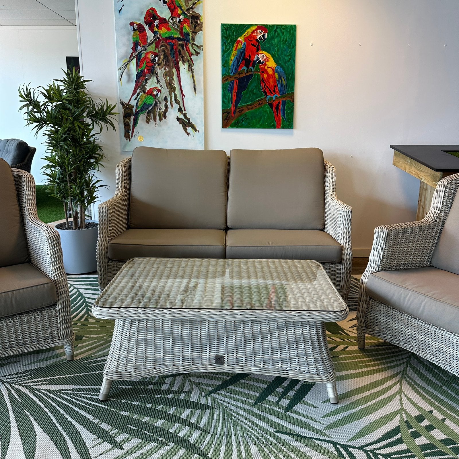 4 Seasons Outdoor (4SO) Tuinset / Loungeset – Beige! / ZGAN, Tuin en Terras, Tuinsets en Loungesets, Verzenden, ., Zo goed als nieuw