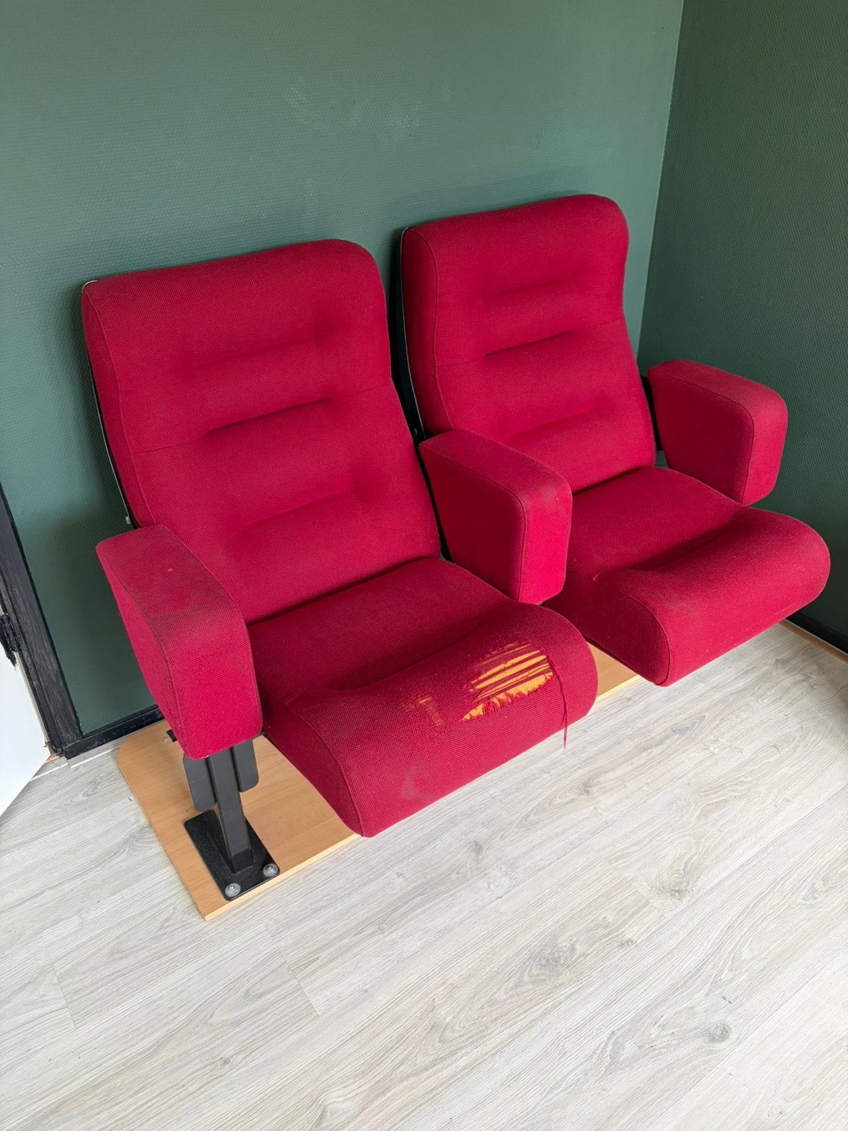 Bioscoopstoelen set Gratis, Huis en Inrichting, Ophalen, Zo goed als nieuw, Eenpersoons, Minder dan 150 cm