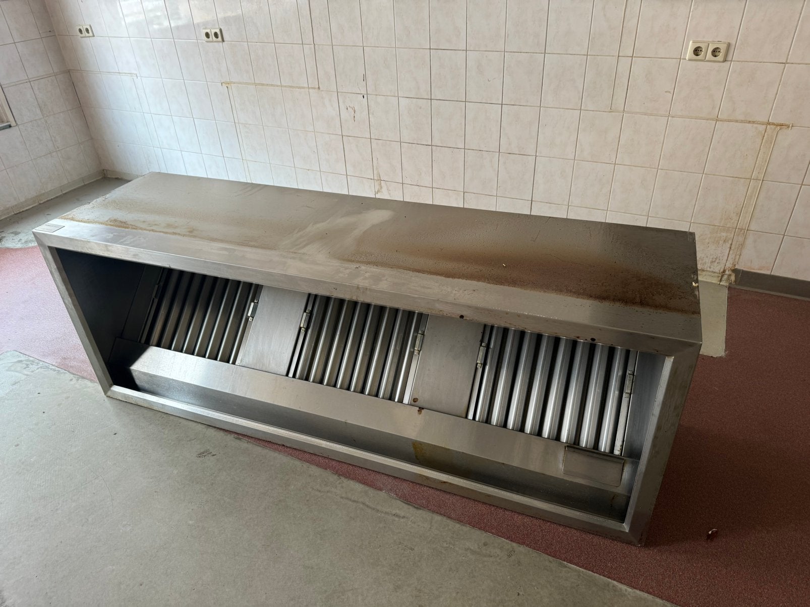 Rvs afzuigkap, Ophalen, Gebruikt, Wandschouwkap, Motor