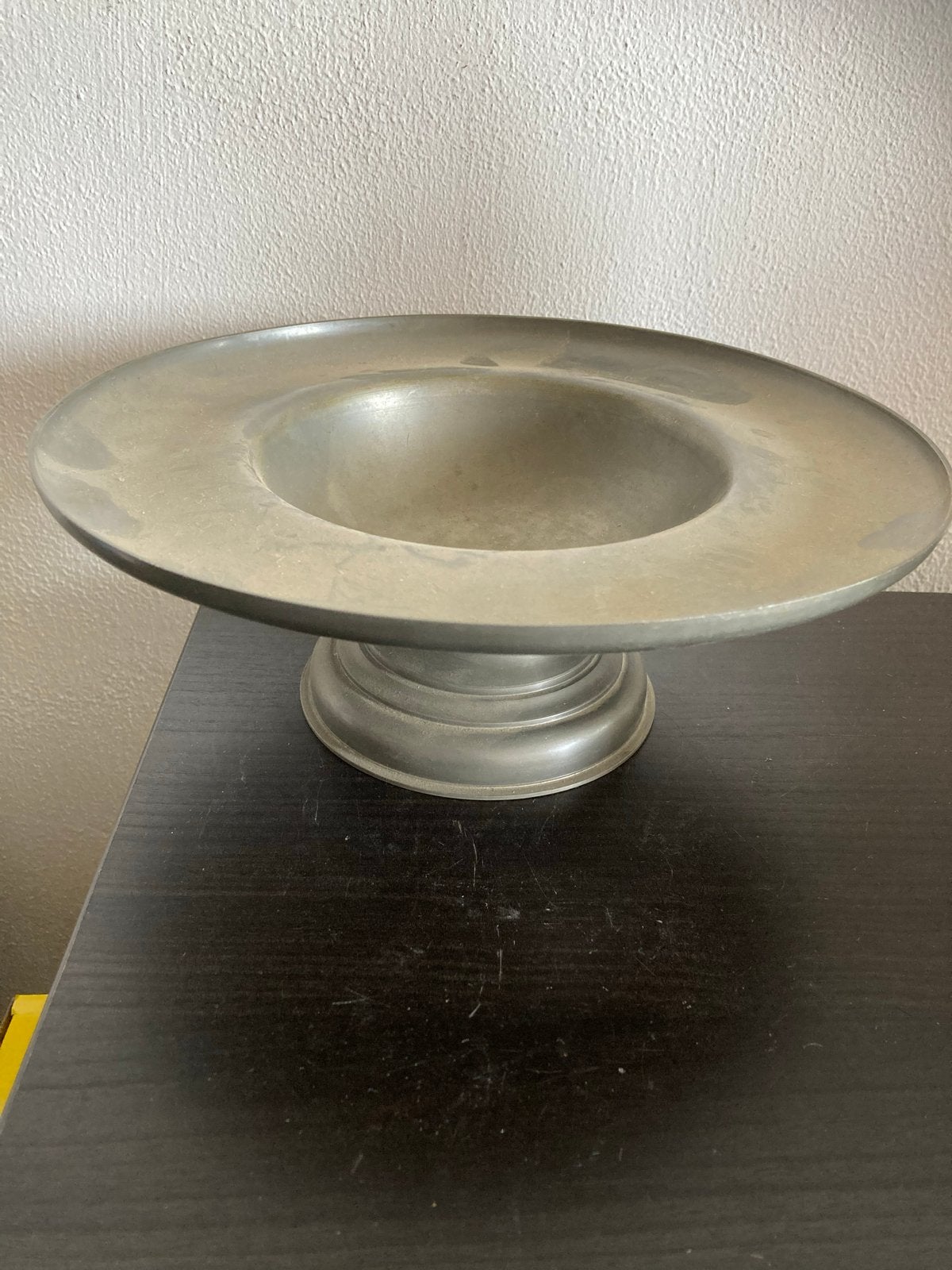 Antieke Tinnen Tazza / Fruitschaal met Merktekens 92%, Antiek en Kunst, Ophalen of Verzenden
