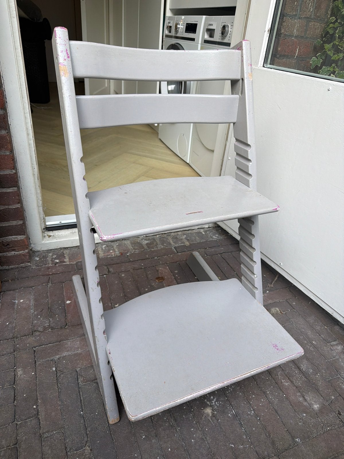 Stokke Tripp Trapp meegroeistoel - Grijs, Ophalen, Gebruikt, Meegroeistoel