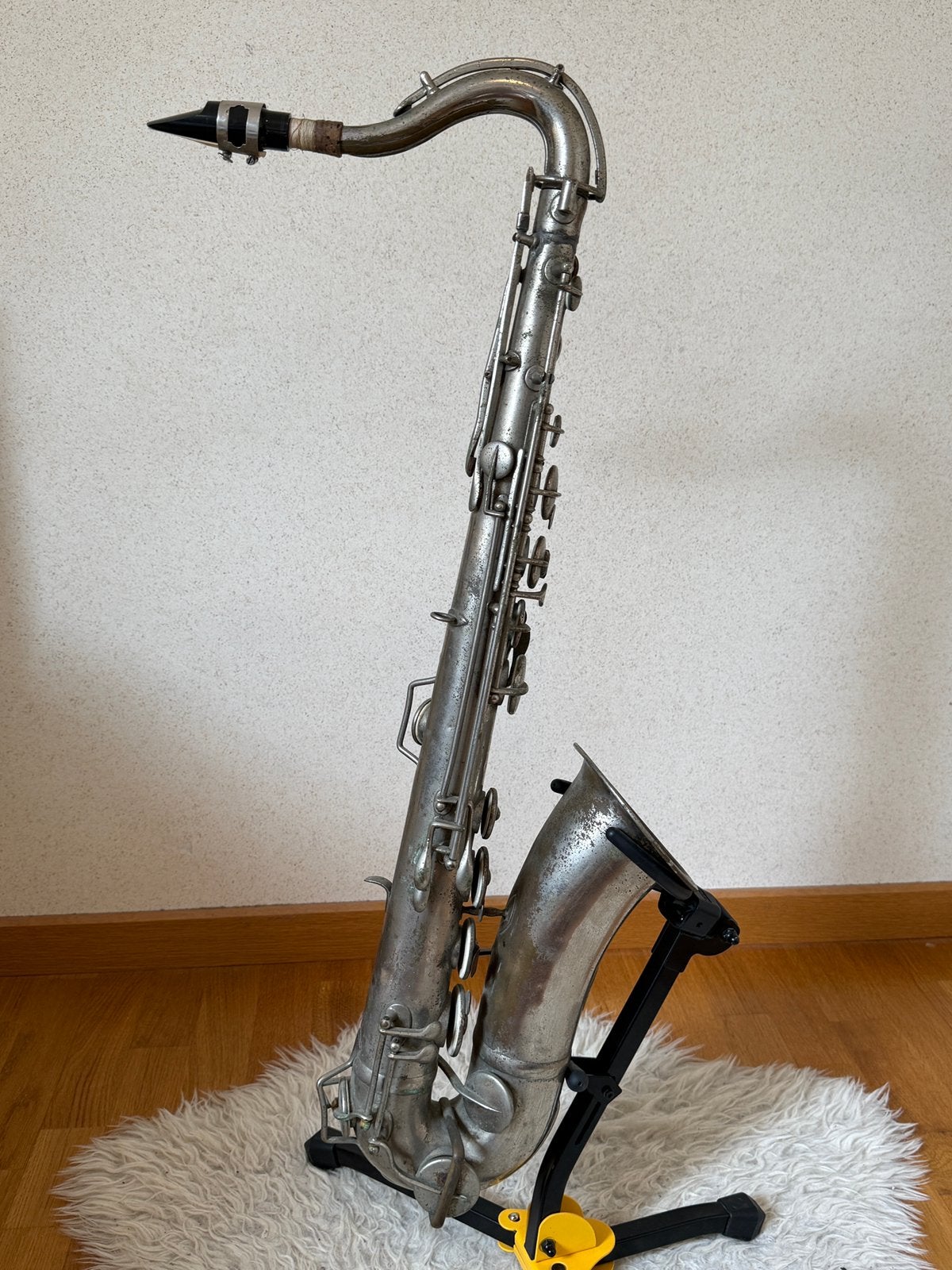 Zeldzame C. Mahillon Tenor Saxofoon – ca. 1900–1915, Ophalen, Gebruikt, Tenor, Met koffer