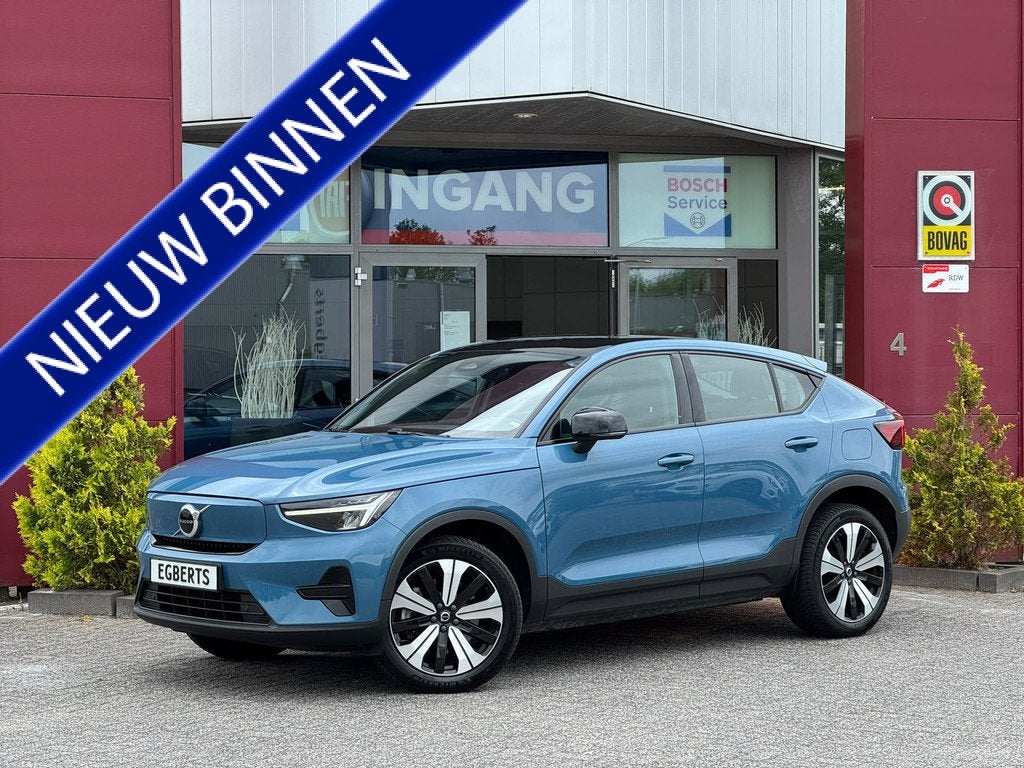 Volvo C40 Recharge Plus 69 kWh | Pano | ACC | Trekhaak, Auto's, Volvo, Gebruikt, Zwart, Automatische klimaatregeling, Zwart