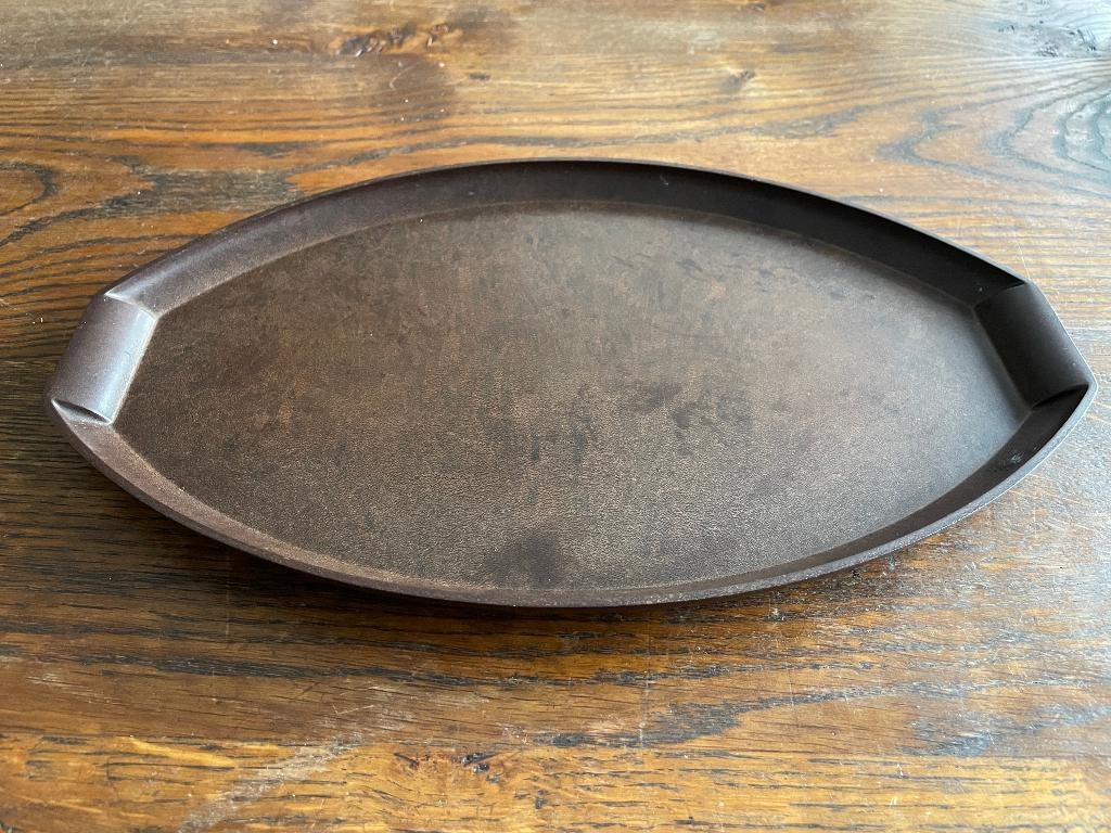 Lotje 3x Vintage dienbladen, Huis en Inrichting, Verzenden, Ovaal, Overige materialen