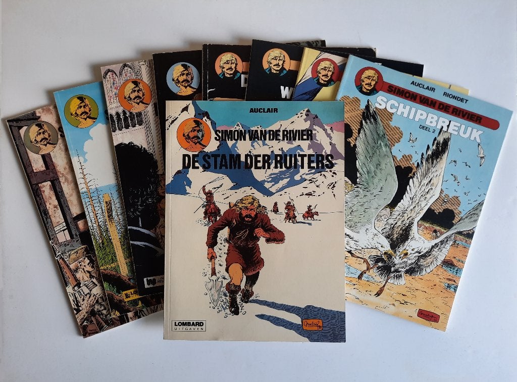 Simon van de Rivier, 9 titels (Complete serie), Boeken, Complete serie of reeks, Ophalen of Verzenden, Gelezen