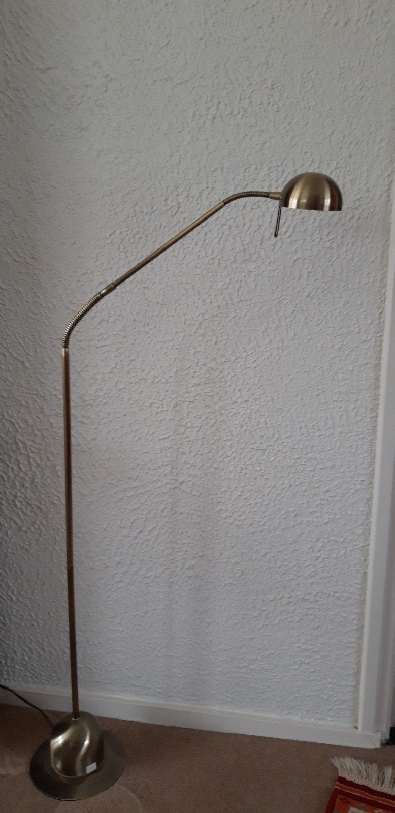 Prachtige Leeslamp, 2 standen, goudkleur,, Ophalen, Zo goed als nieuw, 150 tot 200 cm